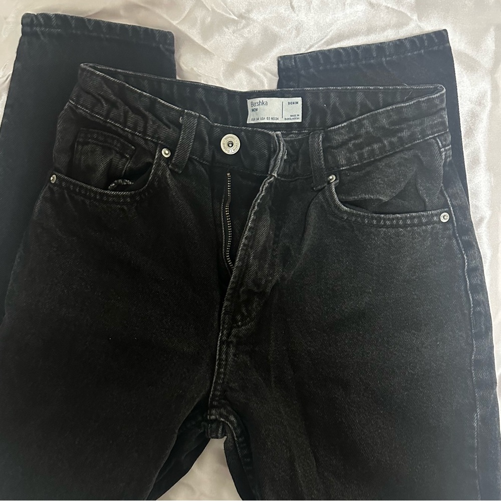 Bershka black mom jeans